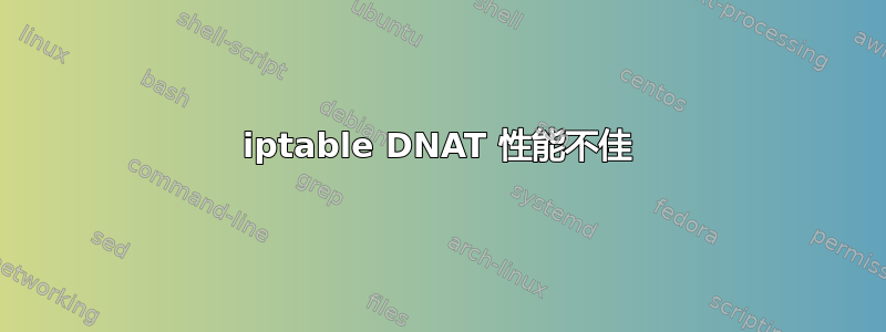 iptable DNAT 性能不佳