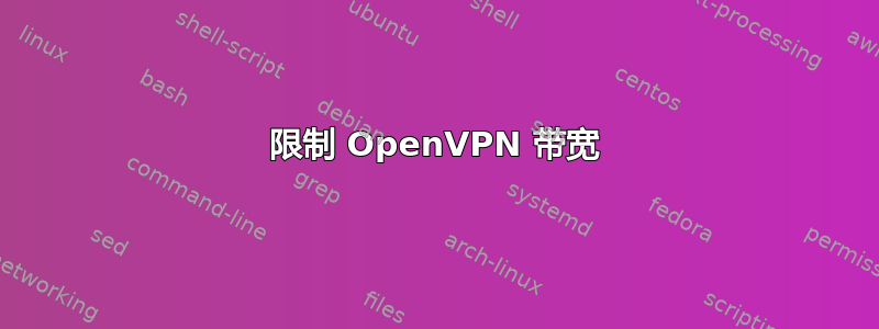 限制 OpenVPN 带宽