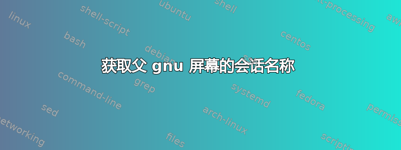 获取父 gnu 屏幕的会话名称