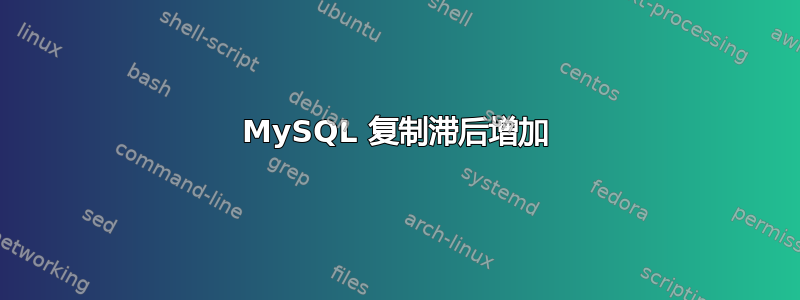 MySQL 复制滞后增加