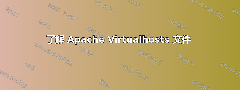 了解 Apache Virtualhosts 文件