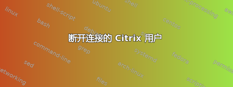 断开连接的 Citrix 用户