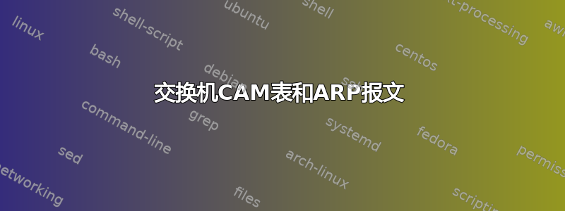 交换机CAM表和ARP报文