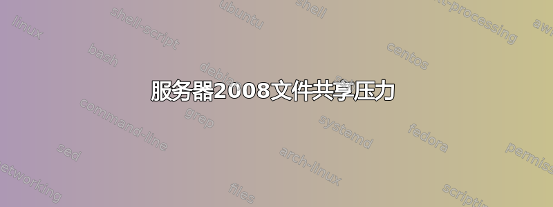 服务器2008文件共享压力