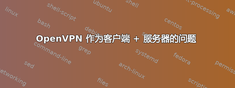 OpenVPN 作为客户端 + 服务器的问题