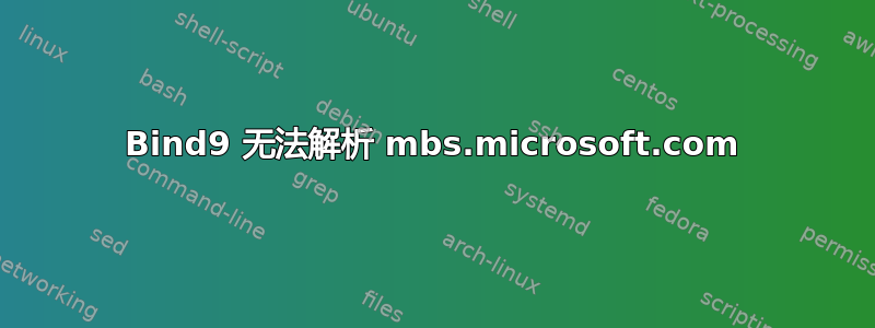 Bind9 无法解析 mbs.microsoft.com