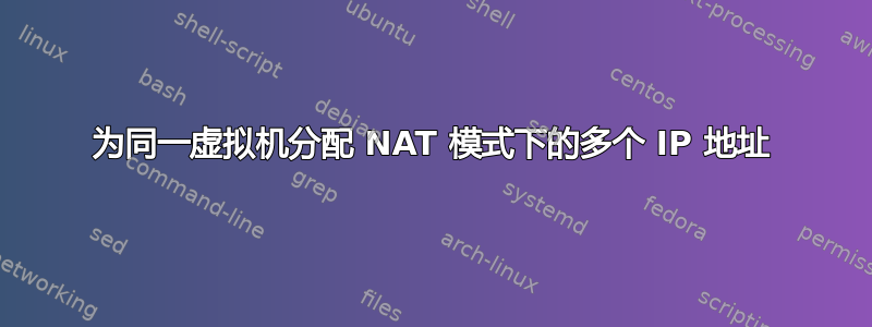 为同一虚拟机分配 NAT 模式下的多个 IP 地址