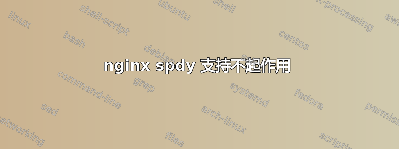 nginx spdy 支持不起作用