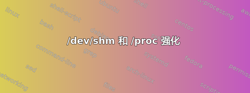 /dev/shm 和 /proc 强化