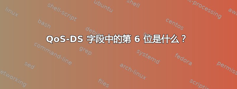 QoS-DS 字段中的第 6 位是什么？