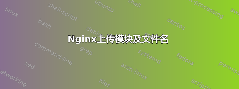 Nginx上传模块及文件名