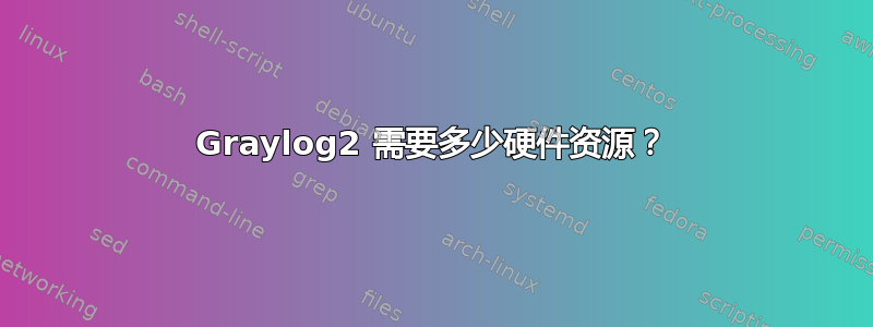 Graylog2 需要多少硬件资源？