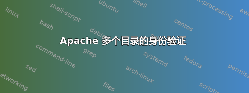 Apache 多个目录的身份验证