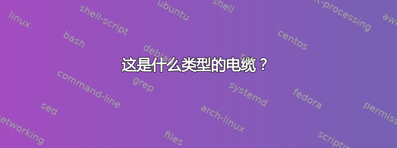 这是什么类型的电缆？