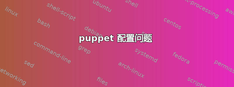 puppet 配置问题