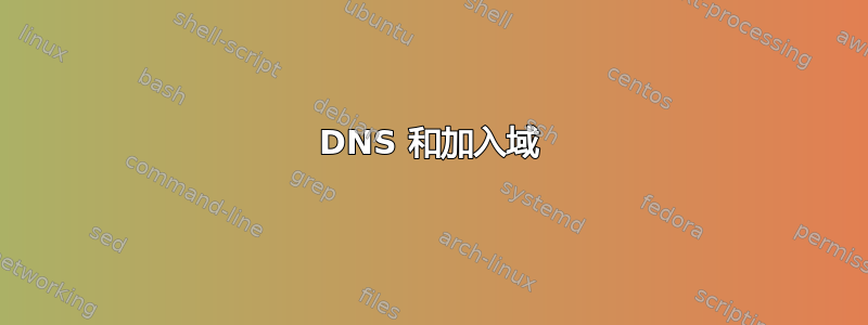 DNS 和加入域