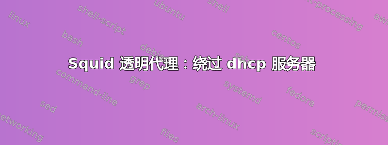 Squid 透明代理：绕过 dhcp 服务器