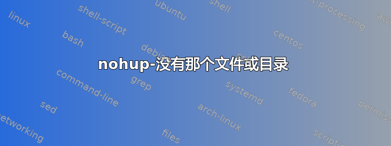 nohup-没有那个文件或目录