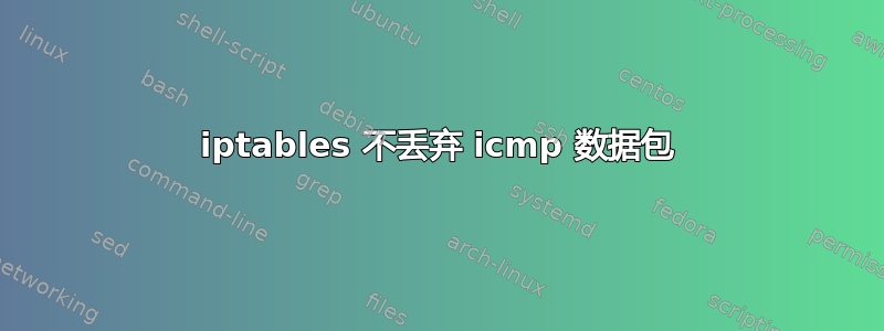 iptables 不丢弃 icmp 数据包