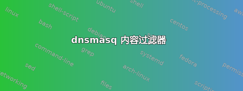 dnsmasq 内容过滤器 