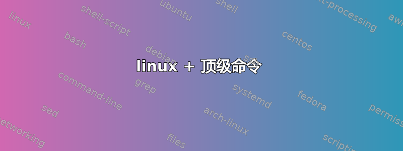 linux + 顶级命令