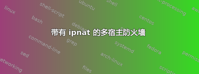 带有 ipnat 的多宿主防火墙