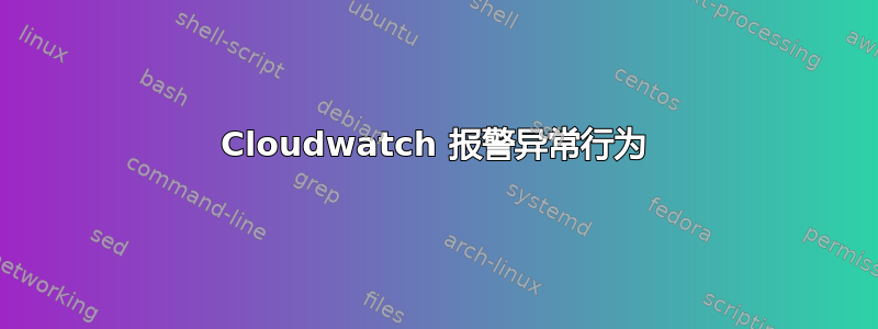 Cloudwatch 报警异常行为