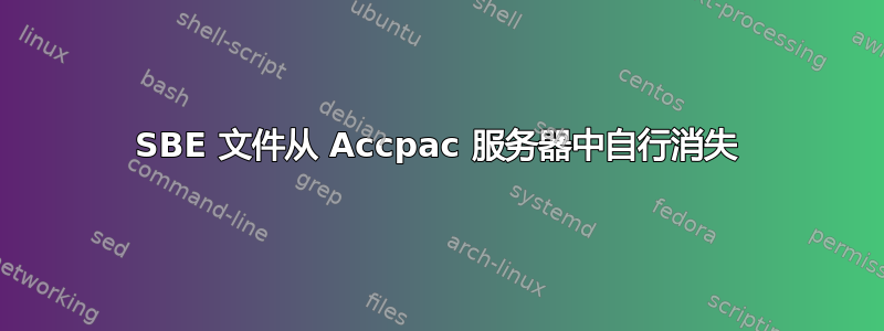 SBE 文件从 Accpac 服务器中自行消失