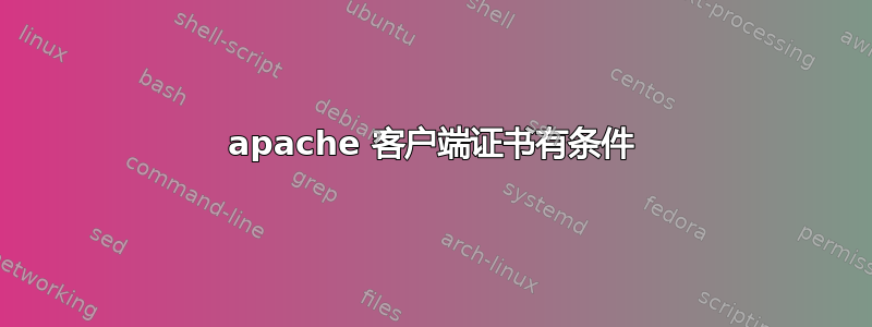 apache 客户端证书有条件