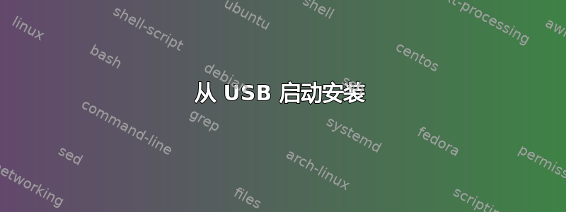 从 USB 启动安装