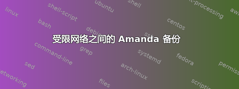 受限网络之间的 Amanda 备份 