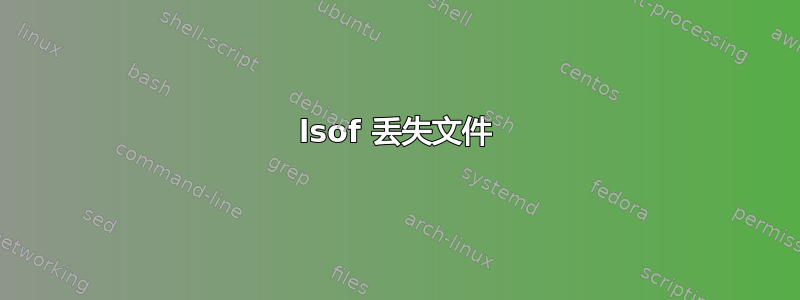 lsof 丢失文件