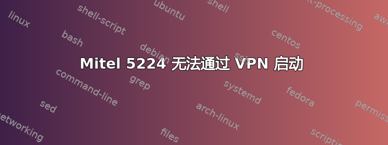 Mitel 5224 无法通过 VPN 启动