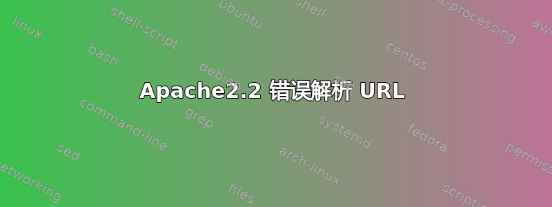 Apache2.2 错误解析 URL