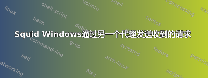 Squid Windows通过另一个代理发送收到的请求