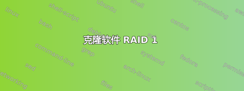 克隆软件 RAID 1