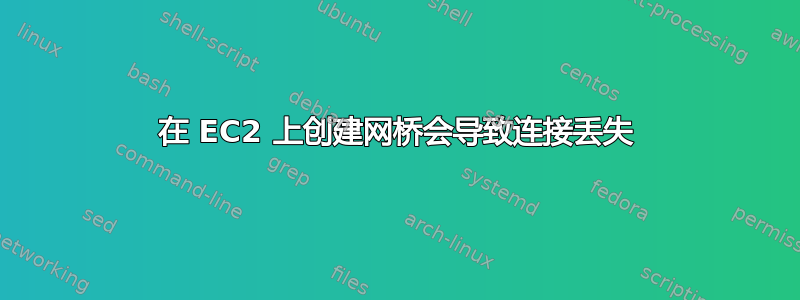 在 EC2 上创建网桥会导致连接丢失