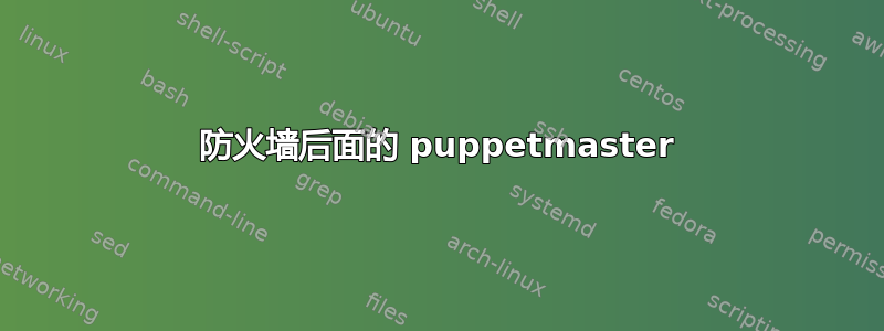 防火墙后面的 puppetmaster