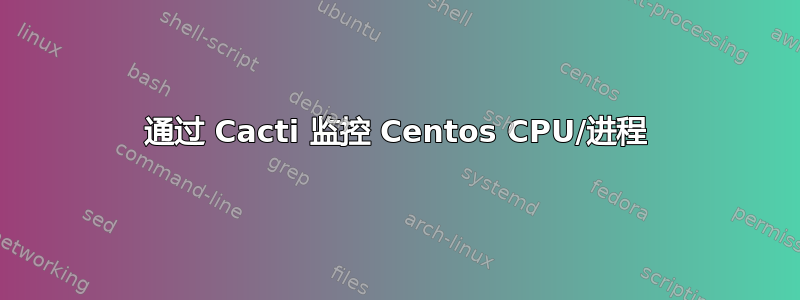 通过 Cacti 监控 Centos CPU/进程