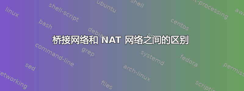 桥接网络和 NAT 网络之间的区别