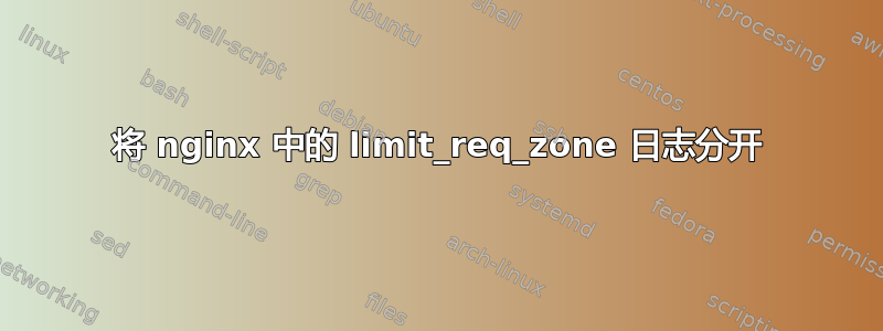 将 nginx 中的 limit_req_zone 日志分开