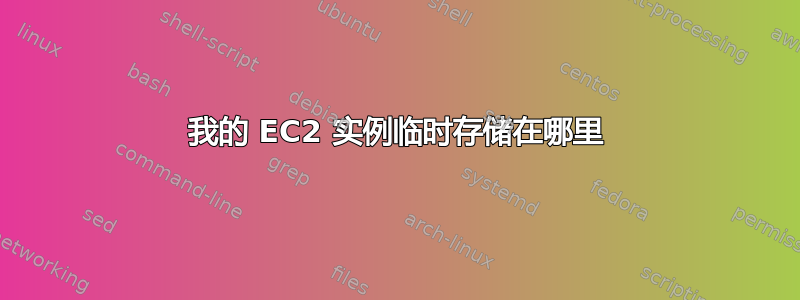 我的 EC2 实例临时存储在哪里