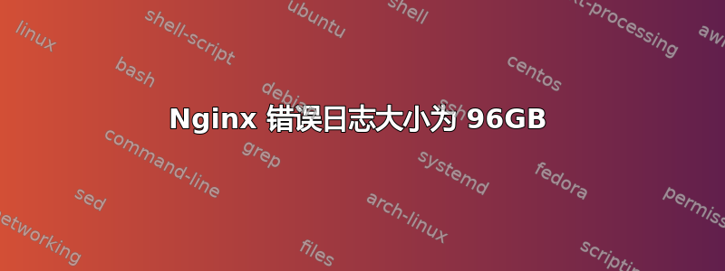 Nginx 错误日志大小为 96GB