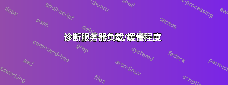 诊断服务器负载/缓慢程度