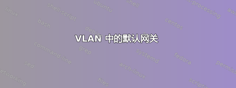 VLAN 中的默认网关