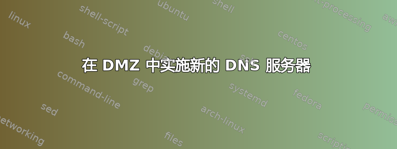 在 DMZ 中实施新的 DNS 服务器