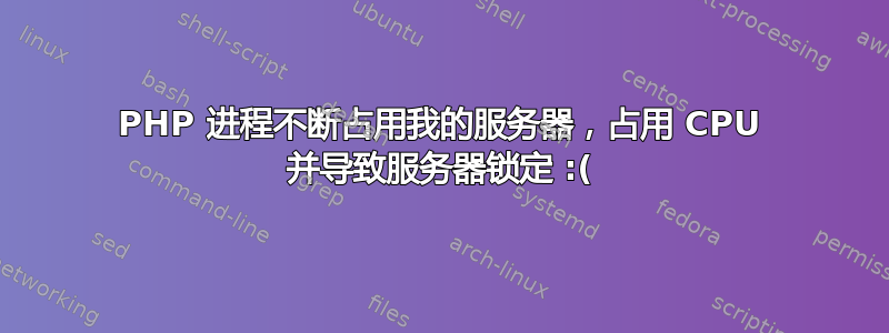 PHP 进程不断占用我的服务器，占用 CPU 并导致服务器锁定 :(