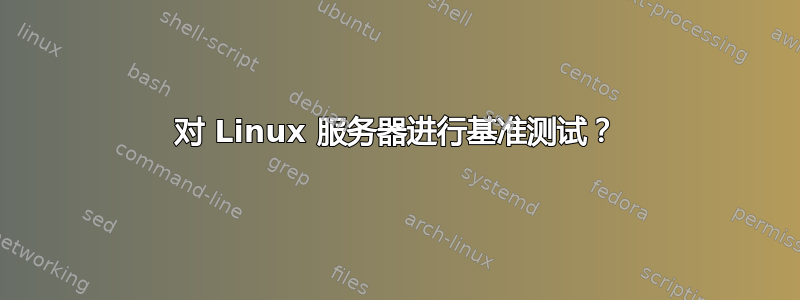 对 Linux 服务器进行基准测试？