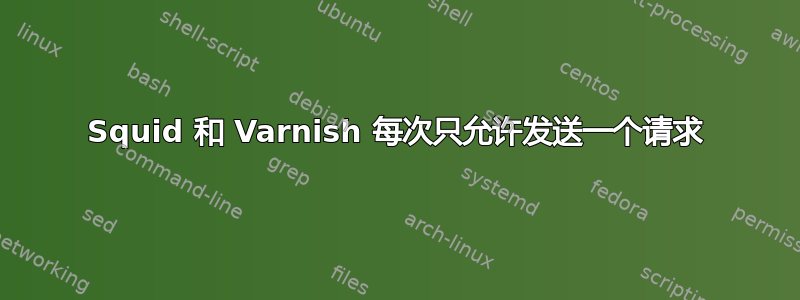 Squid 和 Varnish 每次只允许发送一个请求