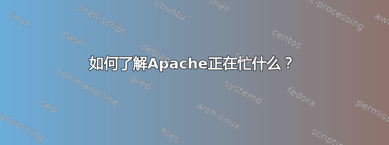 如何了解Apache正在忙什么？